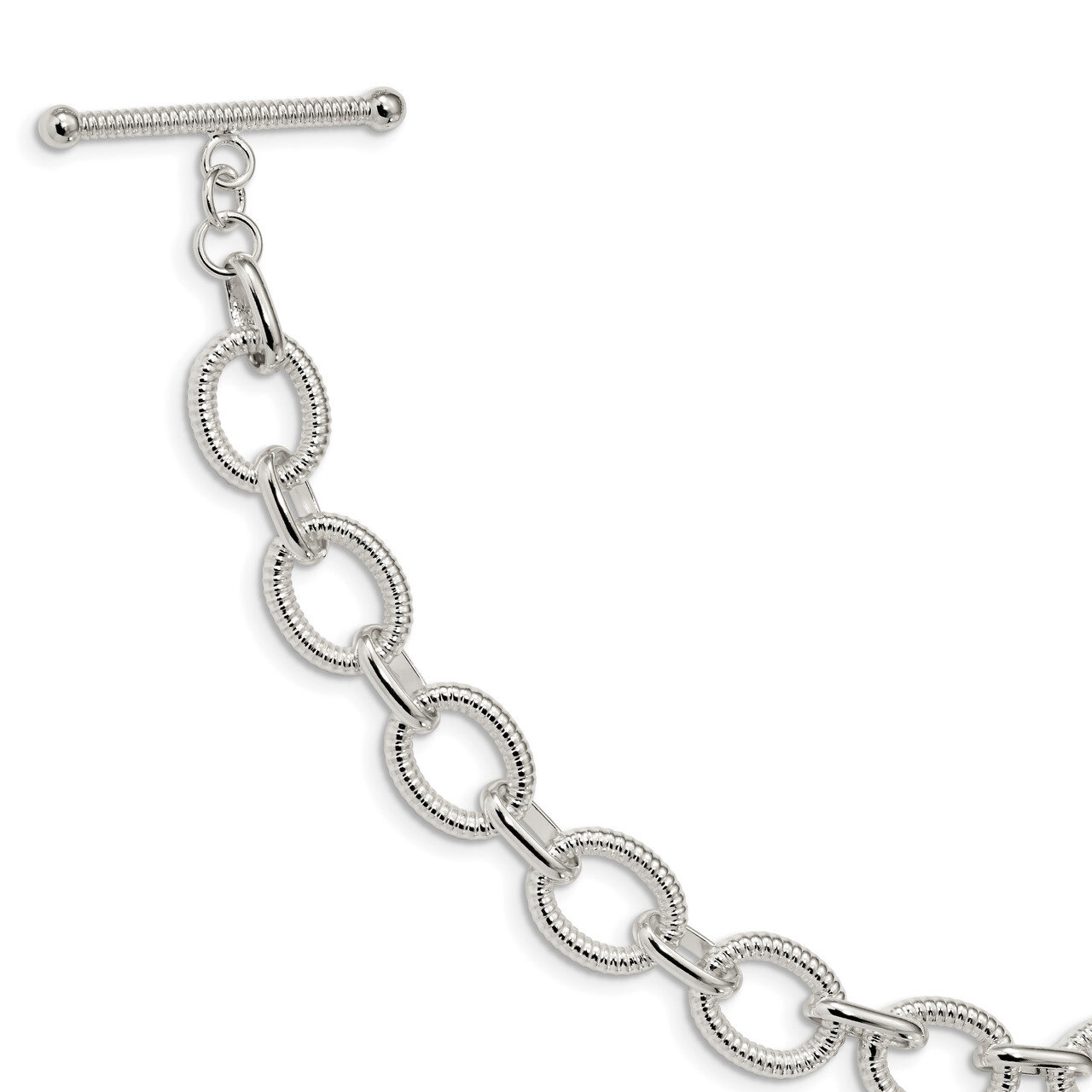 Fancy Link Bracelet 7.5 Inch Sterling Silver Polished QG3892-7.5, MPN: QG3892-7.5, 191101481253