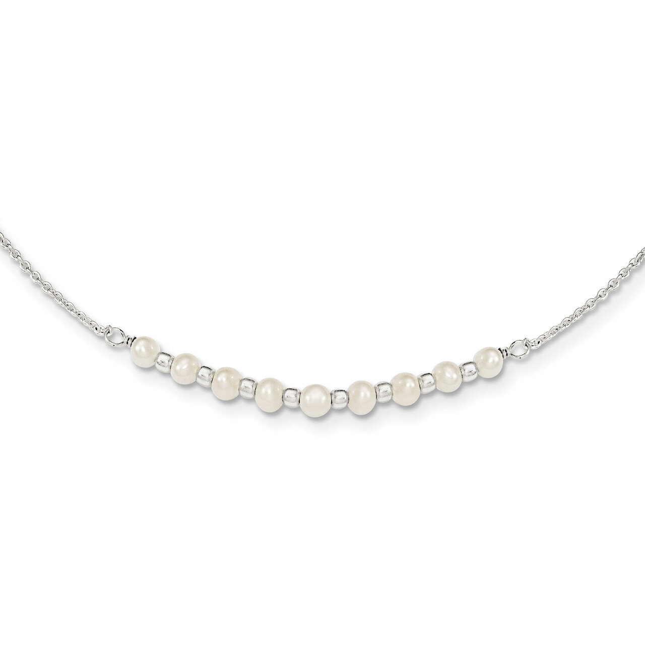 Freshwater Cultured Pearl Necklace 16.5 Inch Sterling Silver QG3964-16.5, MPN: QG3964-16.5, 1911017…