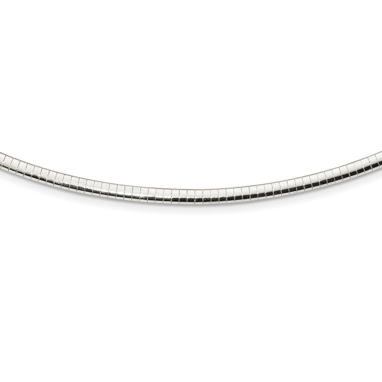 16 Inch 3.25mm with 2 inch Extender Cubetto Chain Sterling Silver QG4223-16