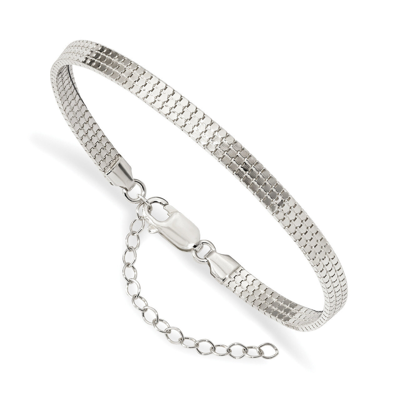 2 inch Extender Fancy Bracelet 7.5 Inch Sterling Silver Polished QG4225-7.5, MPN: QG4225-7.5, 88395…