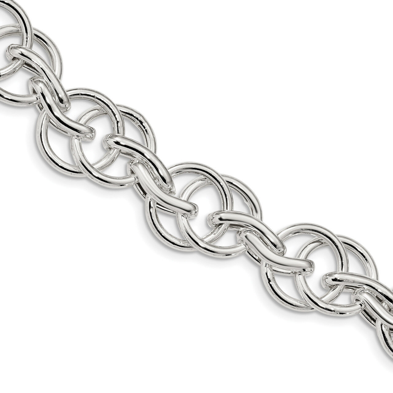 Fancy Link Bracelet 8.5 Inch Sterling Silver Polished QG4479-8.5, MPN: QG4479-8.5, 191101856556