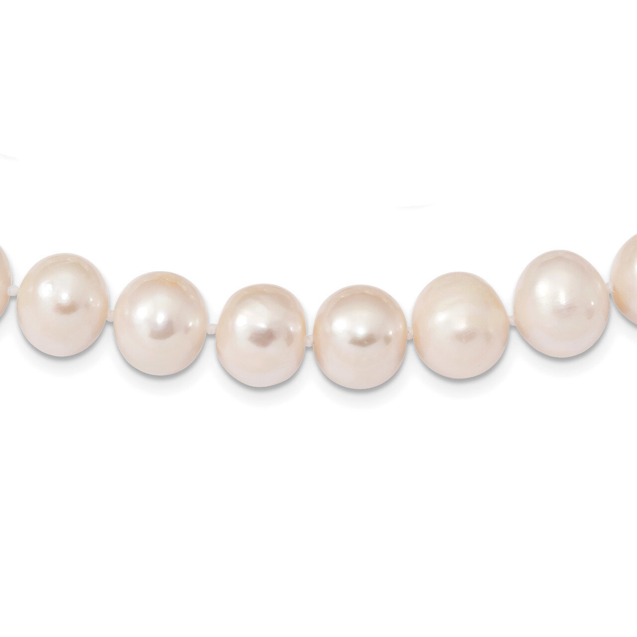 11-12mm White Freshwater Cultured Pearl Necklace 18 Inch Sterling Silver Rhodium QH5151-18, MPN: QH…