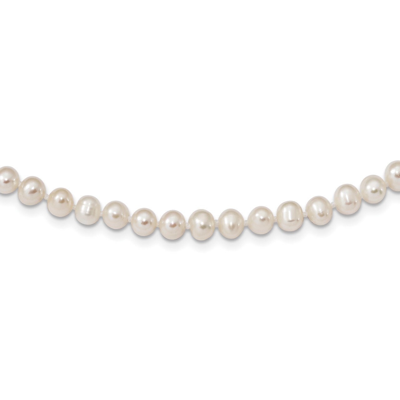 4-5mm White Cultured Freshwater Pearl Necklace 16 Inch Sterling Silver Rhodium QH5311-16, MPN: QH53…