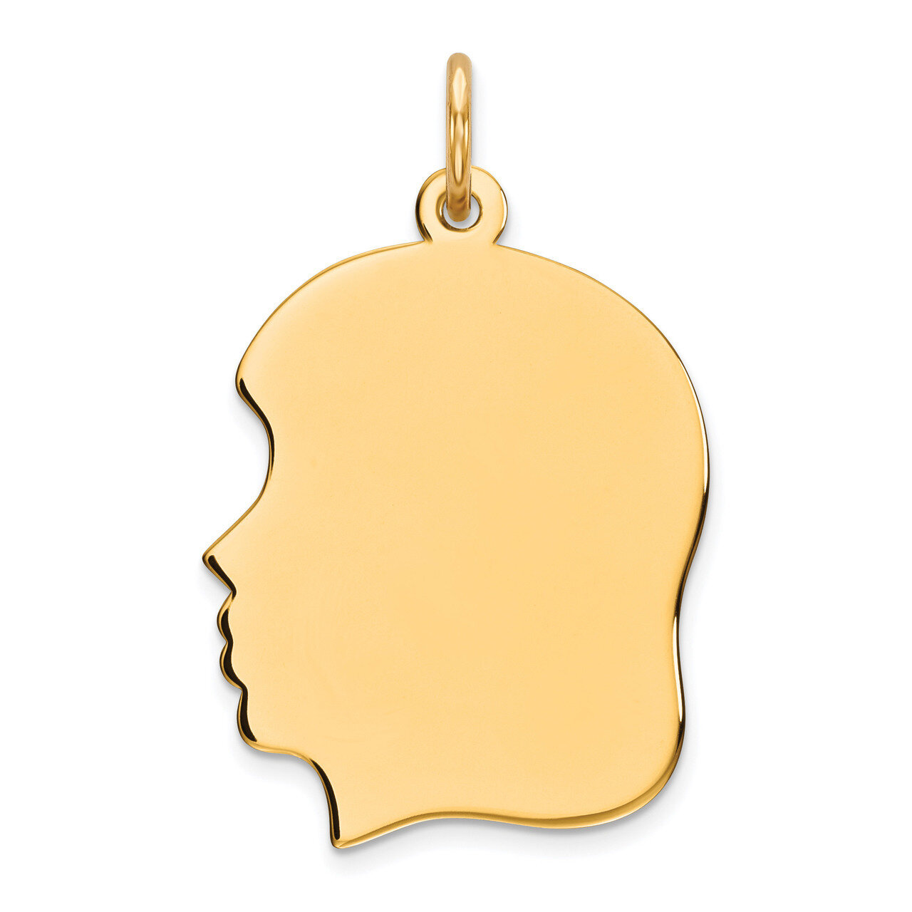 Engravable Girl Polished Disc Charm Sterling Silver Gold-plated QM361G/18, MPN: QM361G/18, 88395773…