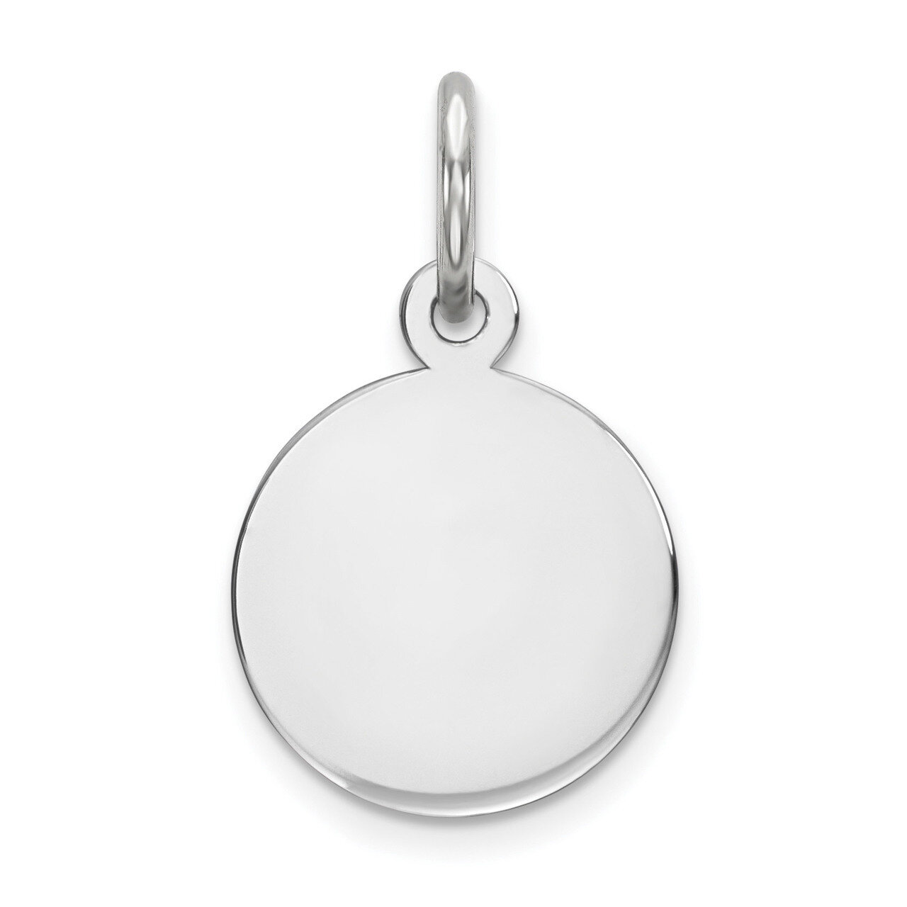 Engravable Round Polished Front Back Disc Charm Sterling Silver QM370/18P, MPN: QM370/18P, 88395784…