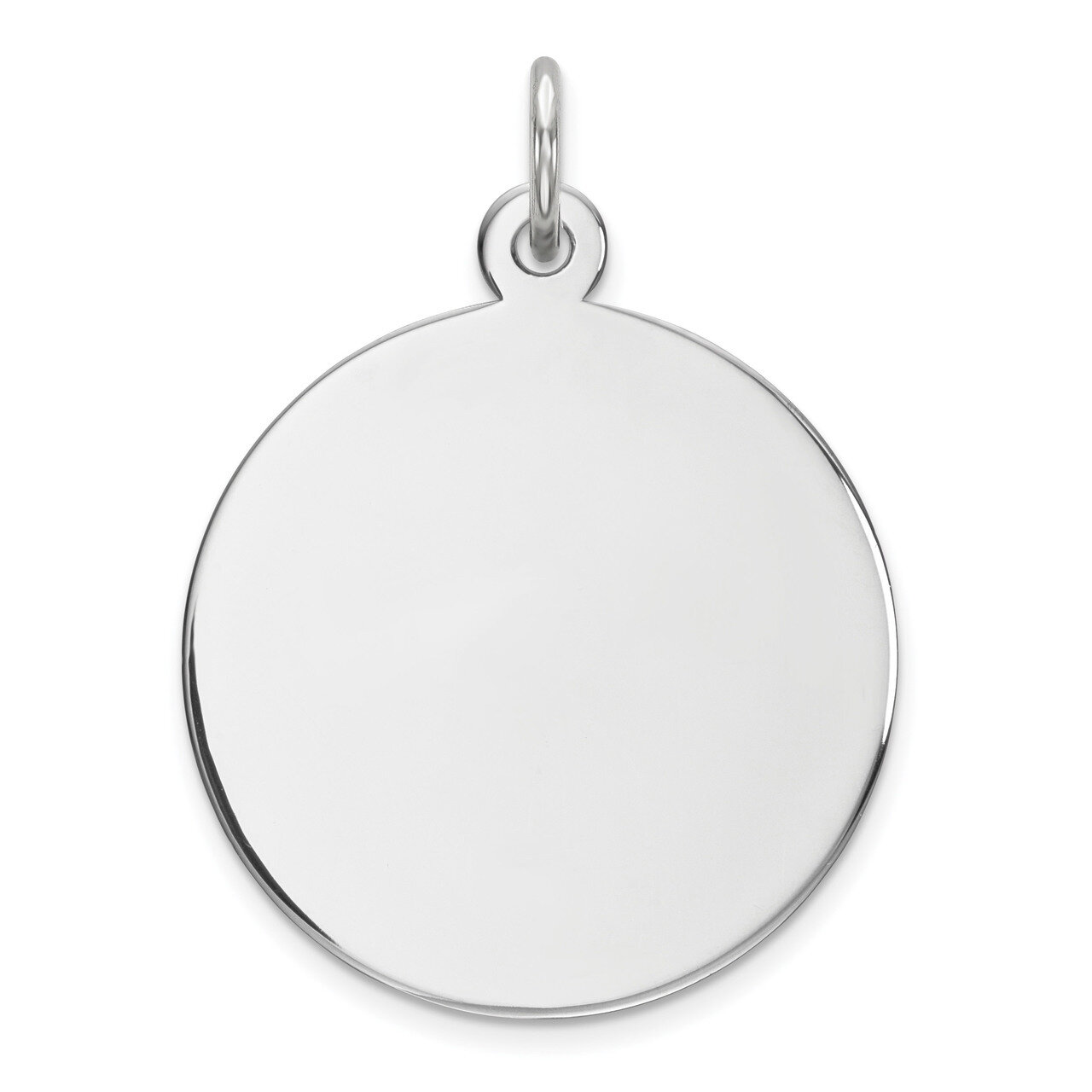 Engravable Round Polished Front/Back Disc Charm Sterling Silver QM372/18P, MPN: QM372/18P, 88677411…