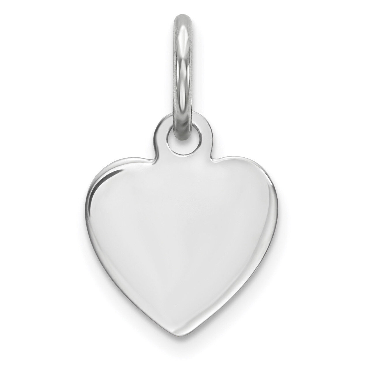 Engravable Heart Polished Front Back Disc Charm Sterling Silver QM388/27P, MPN: QM388/27P, 88395793…