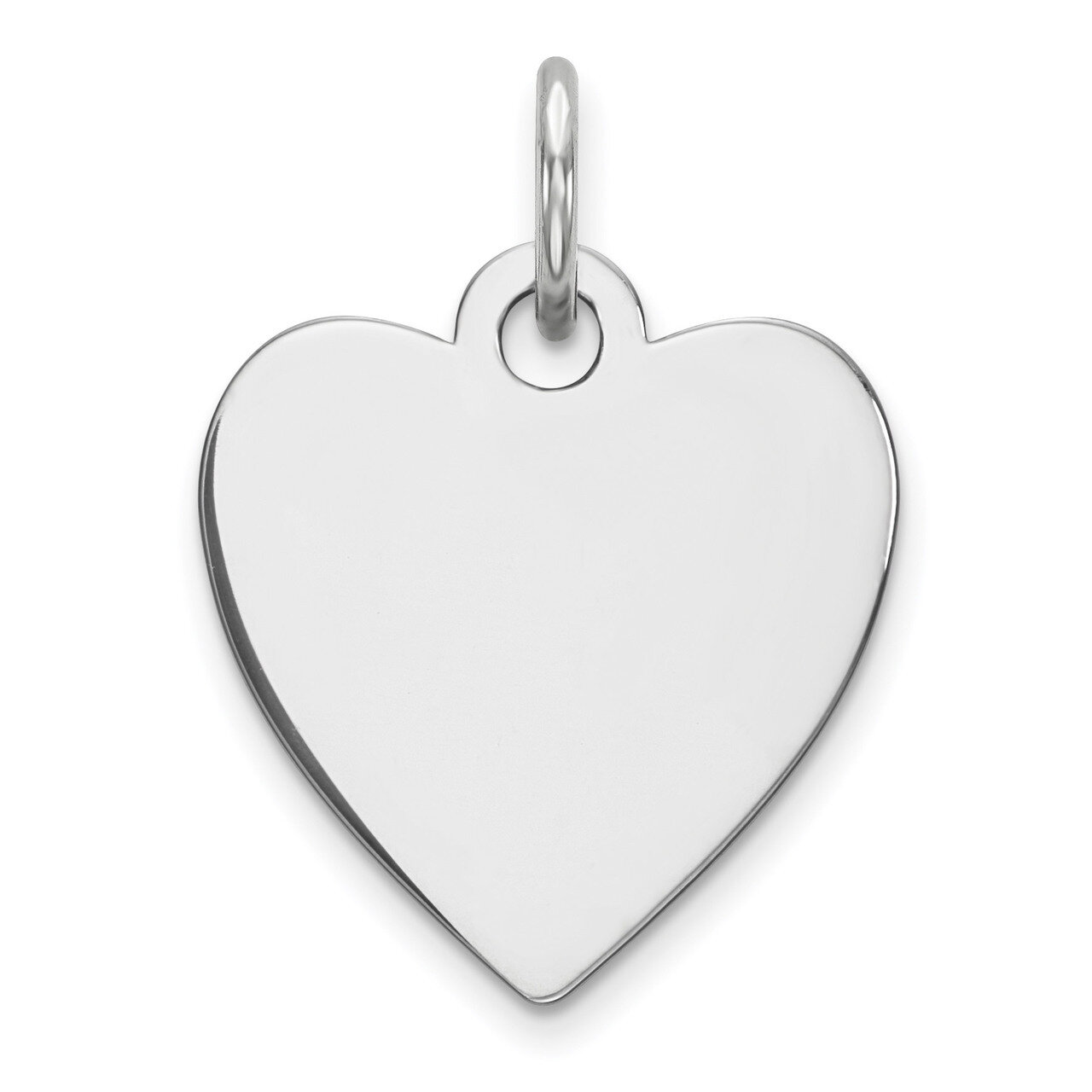 Engravable Heart Polished Front Back Disc Charm Sterling Silver QM390/35P, MPN: QM390/35P, 88395792…
