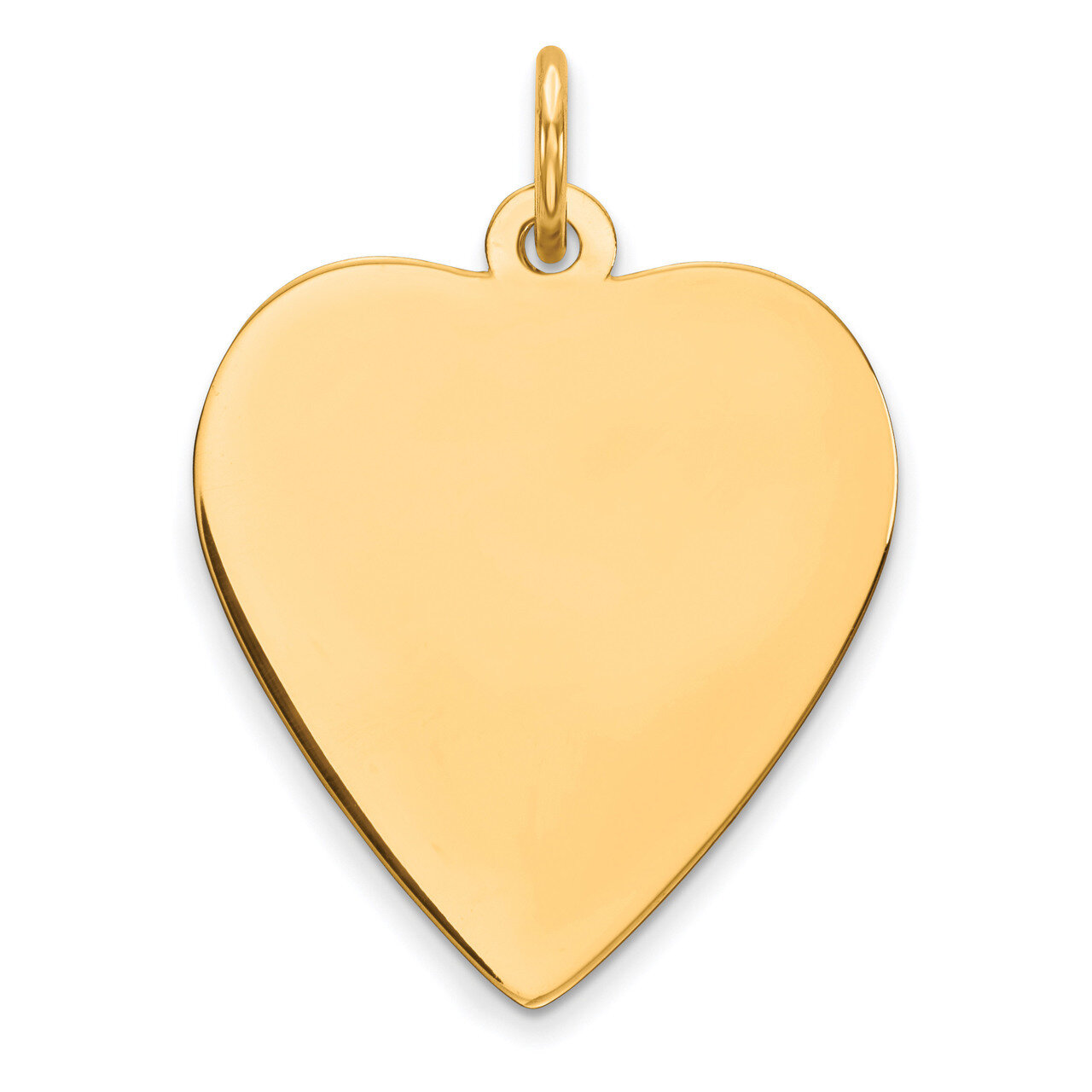 Engravable Heart Polished Disc Charm Sterling Silver Gold-plated QM391G/18, MPN: QM391G/18, 8839578…