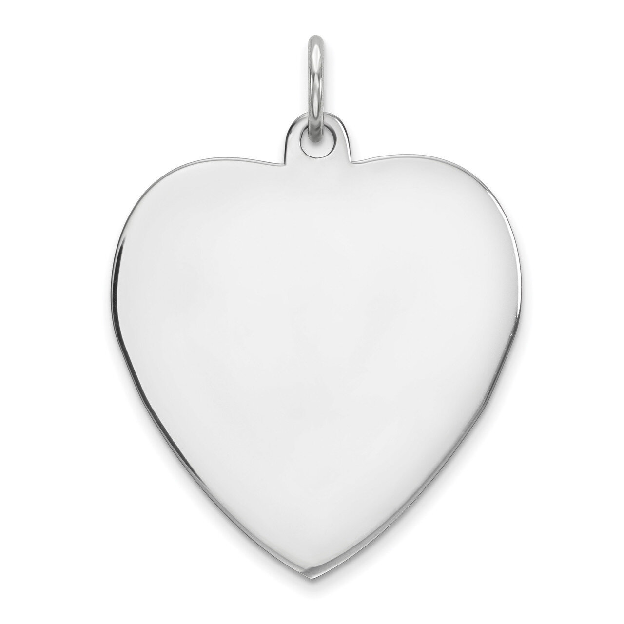 Engravable Heart Polished Front Back Disc Charm Sterling Silver QM393/35P, MPN: QM393/35P, 88395792…