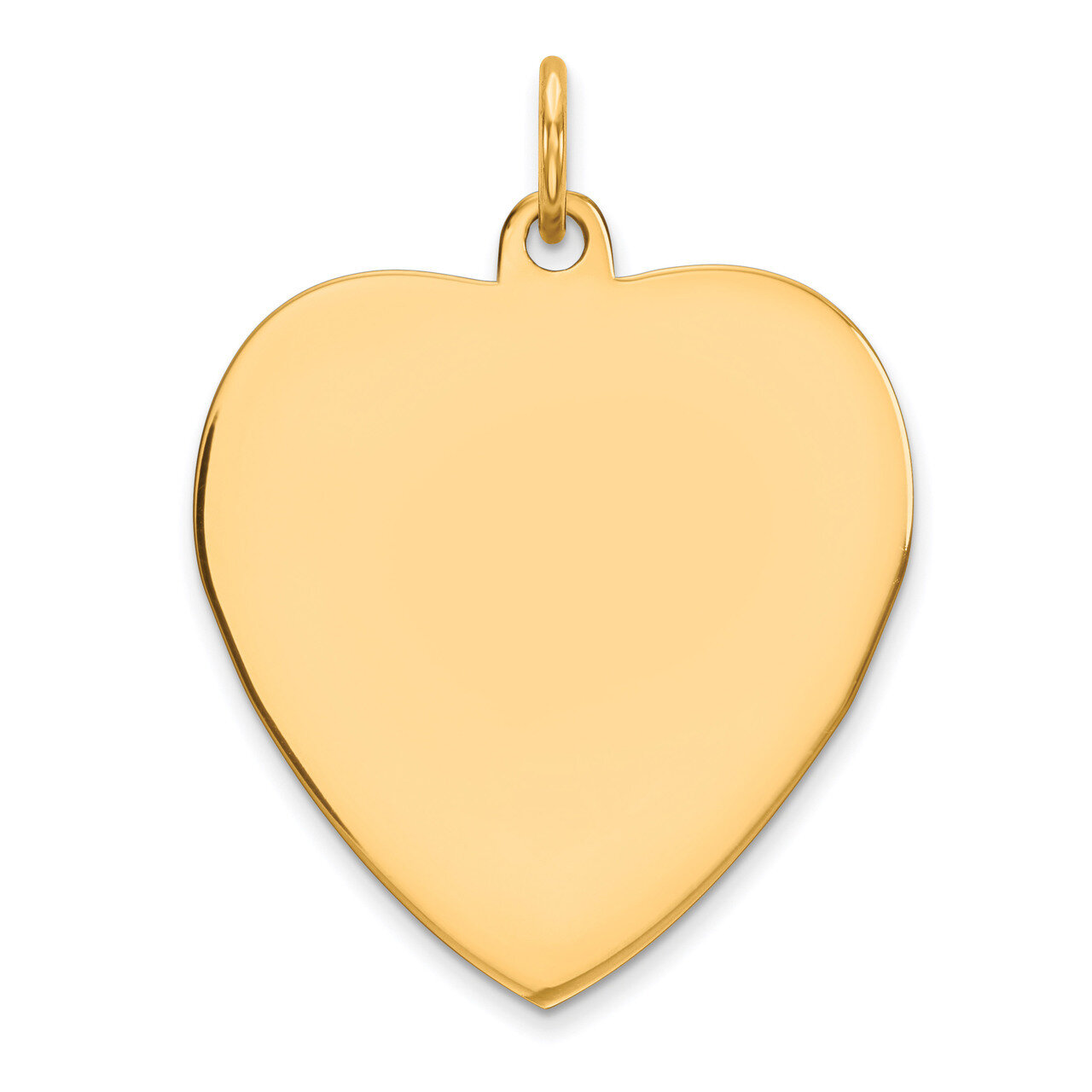 Engravable Heart Polished Disc Charm Sterling Silver Gold-plated QM393G/18, MPN: QM393G/18, 8839573…