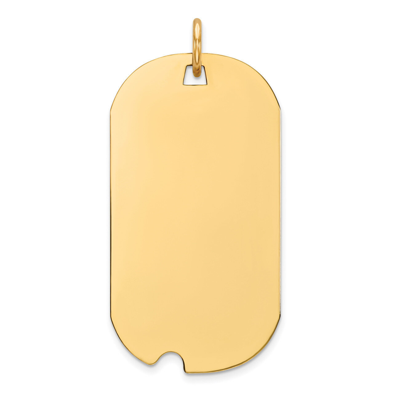 Engravable Dog Tag Polished Disc Charm Sterling Silver Gold-plated QM504G/35, MPN: QM504G/35, 88677…