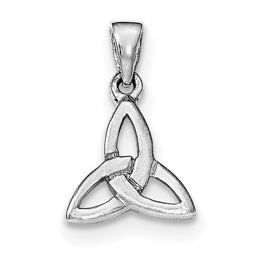 Celtic Trinity Pendant Sterling Silver Rhodium-plated Polished QP4297