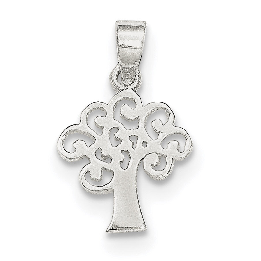 Tree Pendant Sterling Silver Polished QP4318