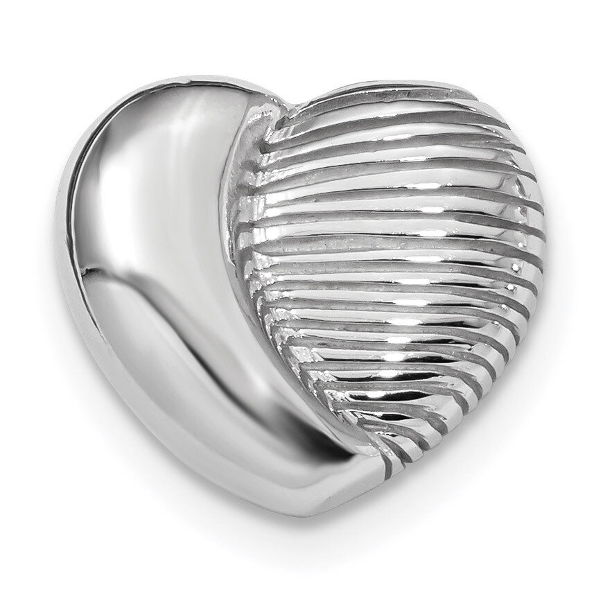 Heart Chain Slide Sterling Silver Rhodium-plated QP4746, MPN: QP4746,