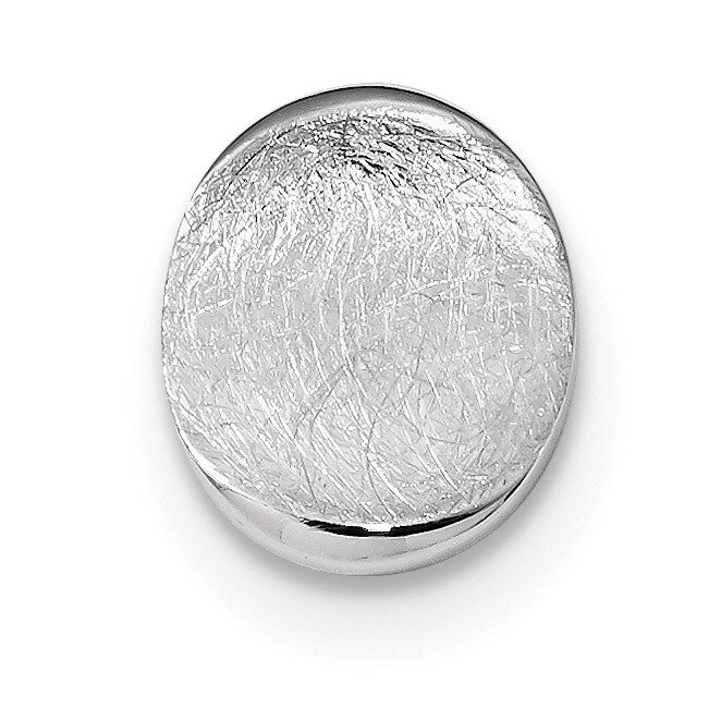 Scratch Finish Chain Slide Pendant Sterling Silver Rhodium-plated QP4775, MPN: QP4775,