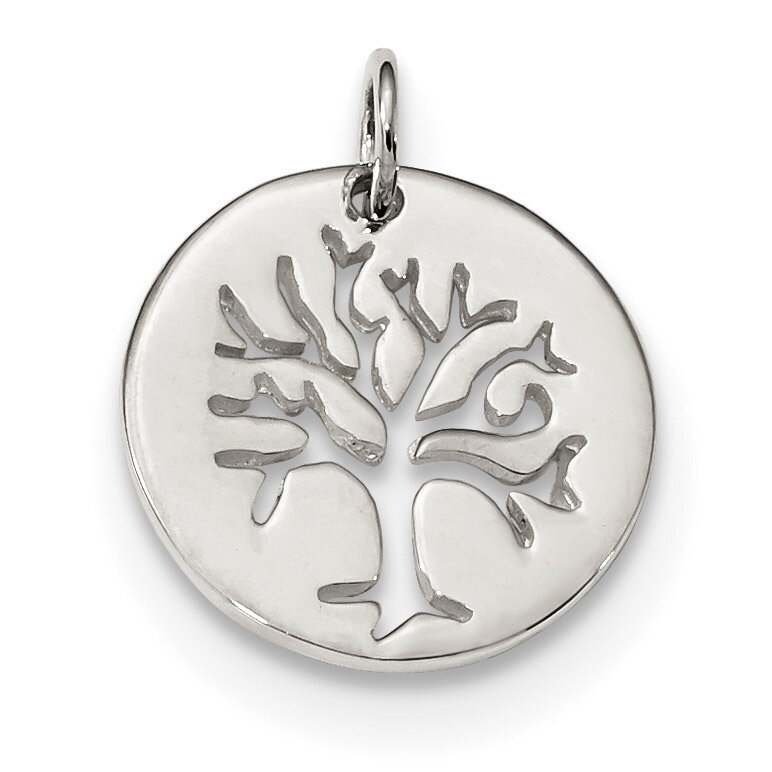 Tree Cut-out Charm Sterling Silver Polished QP4911, MPN: QP4911, 886774102900