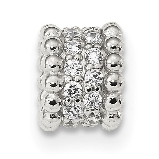 CZ Diamond Chain Slide Sterling Silver QP4957, MPN: QP4957, 886774105284