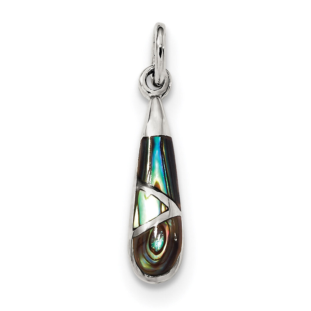 Abalone Teardrop Pendant Sterling Silver QP4987, MPN: QP4987, 883957919027