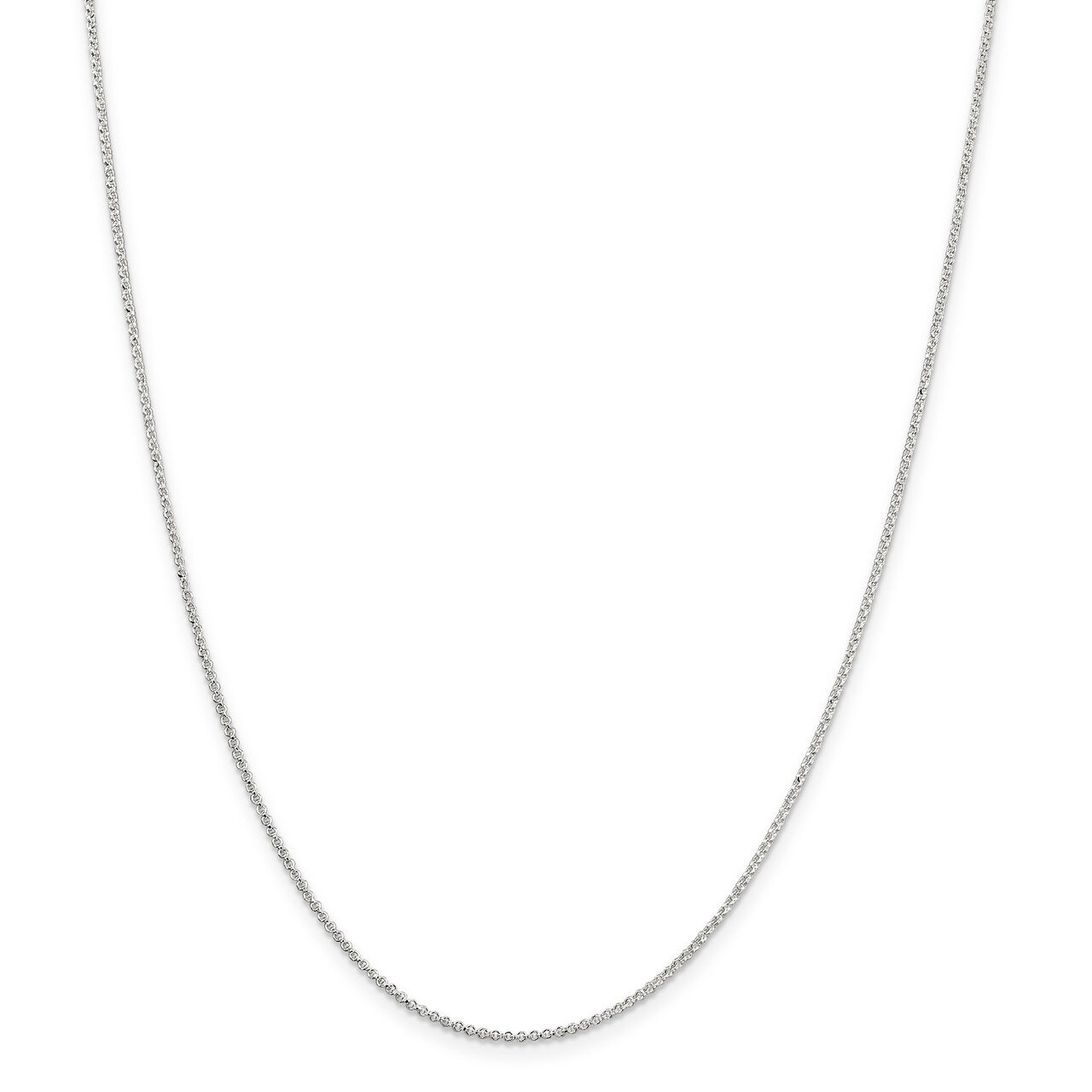 18 Inch 1.4 mm Polished Rolo Chain Sterling Silver QPE71-18, MPN: QPE71-18, 886774408576