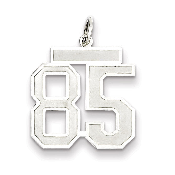 Pendant Number 85 Satin Sterling Silver Medium QPM85, MPN: QPM85, 883957127620