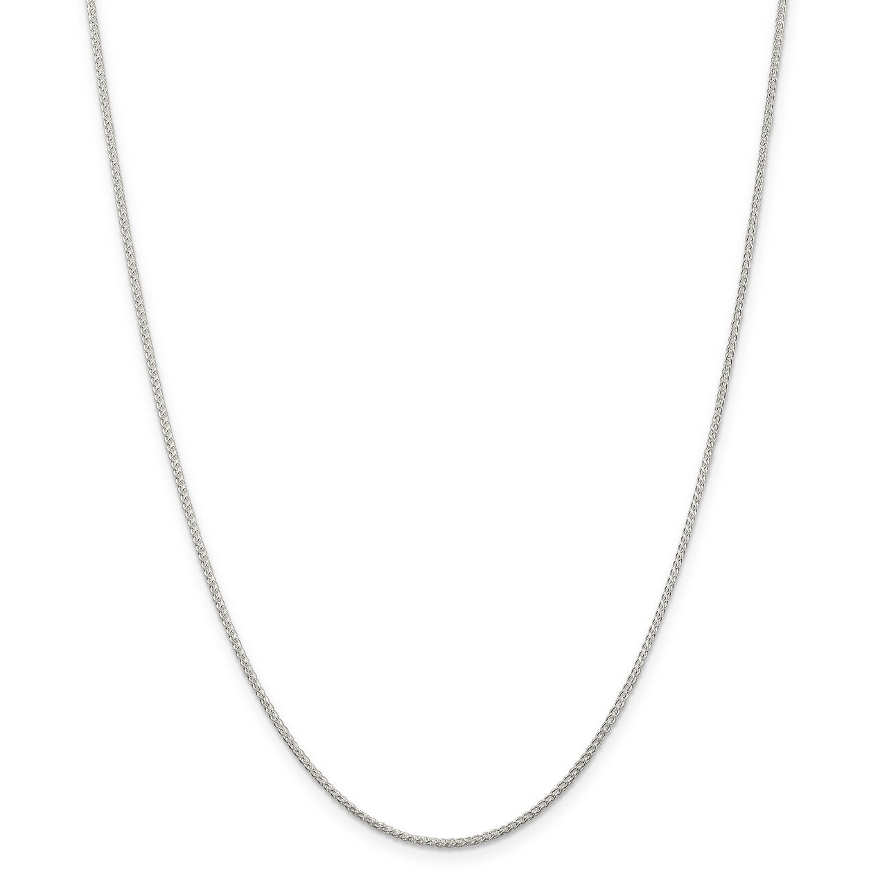 1.25mm Round Spiga Necklace 30 Inch Sterling Silver QSP030-30, MPN: QSP030-30, 886774118987