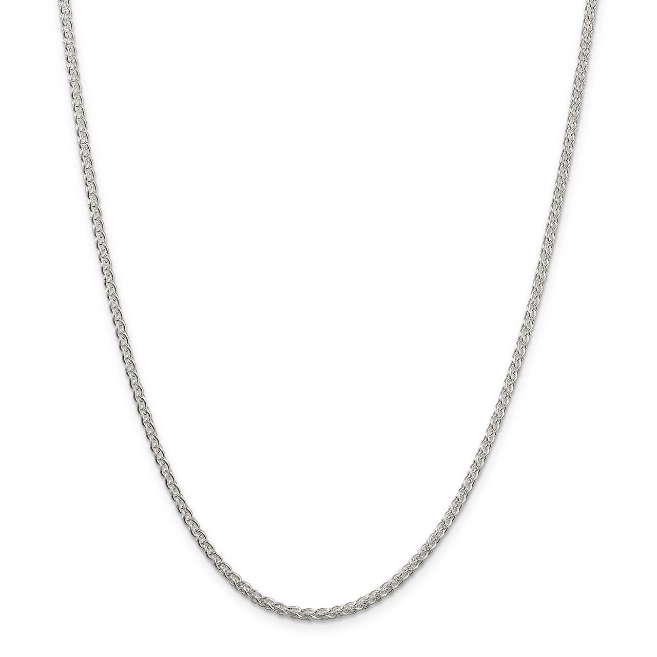 30 Inch 2.5mm Round Spiga Chain Sterling Silver QSP060-30, MPN: QSP060-30, 886774125770