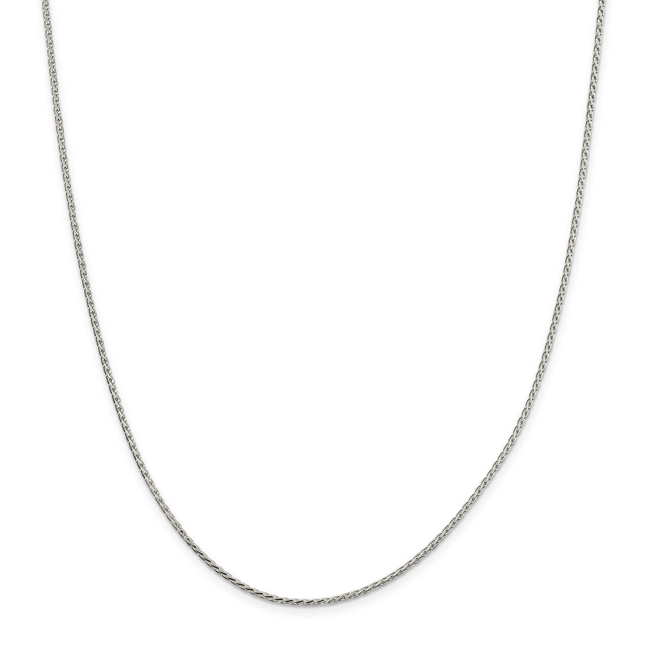 20 Inch 1.70mm Diamond-cut Round Spiga Chain Sterling Silver QSR050-20, MPN: QSR050-20, 886774408804