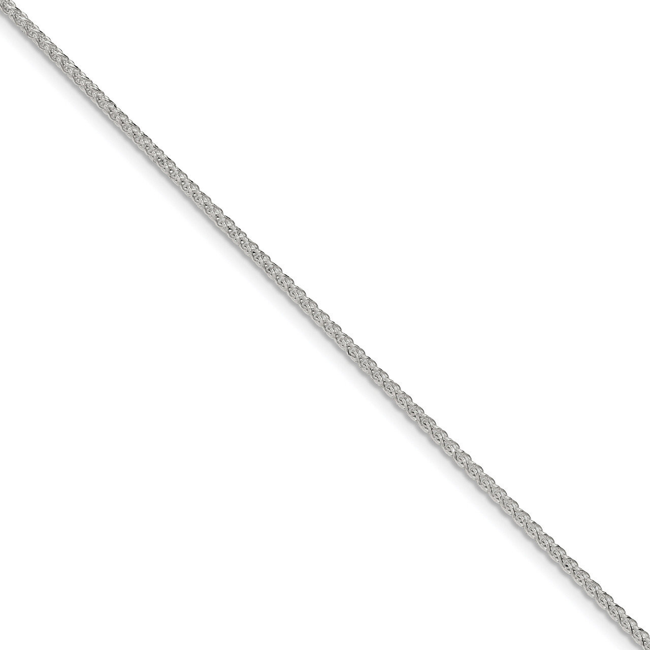 8 Inch 1.70mm Diamond-cut Round Spiga Chain Sterling Silver QSR050-8, MPN: QSR050-8, 886774408835