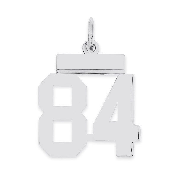 Pendant Number 84 Polished Sterling Silver Small QSS84, MPN: QSS84, 883957102283