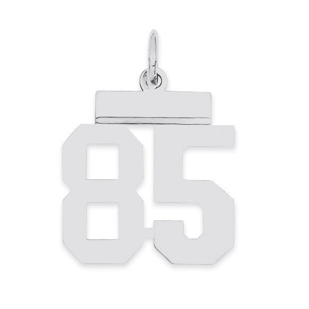 Pendant Number 85 Polished Sterling Silver Small QSS85, MPN: QSS85, 883957102290