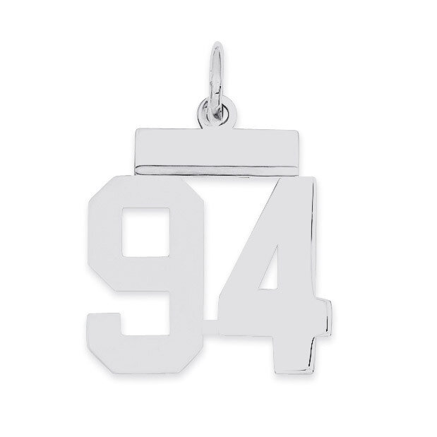 Pendant Number 94 Polished Sterling Silver Small QSS94, MPN: QSS94, 883957102399