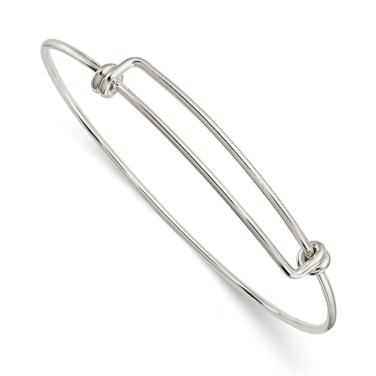1.65mm Wire Adjustable Bangle Sterling Silver SS5042
