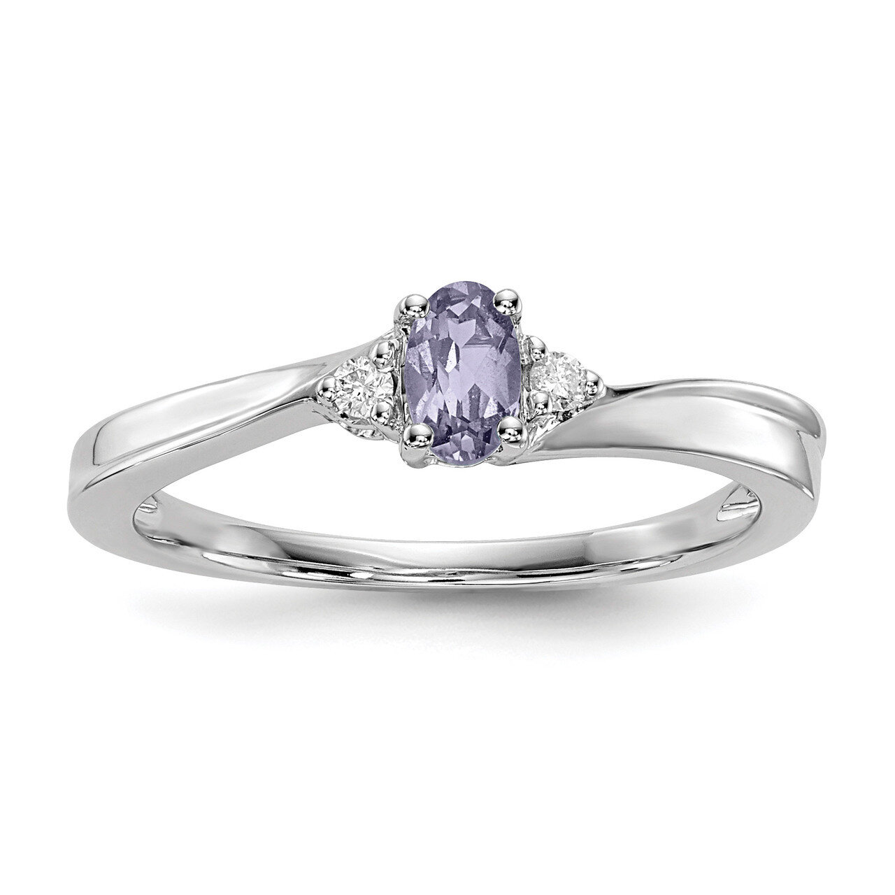 Created Alexandrite Birthstone Ring Sterling Silver Rhodium-plated QBR25JUN, MPN: QBR25JUN, 8839578…