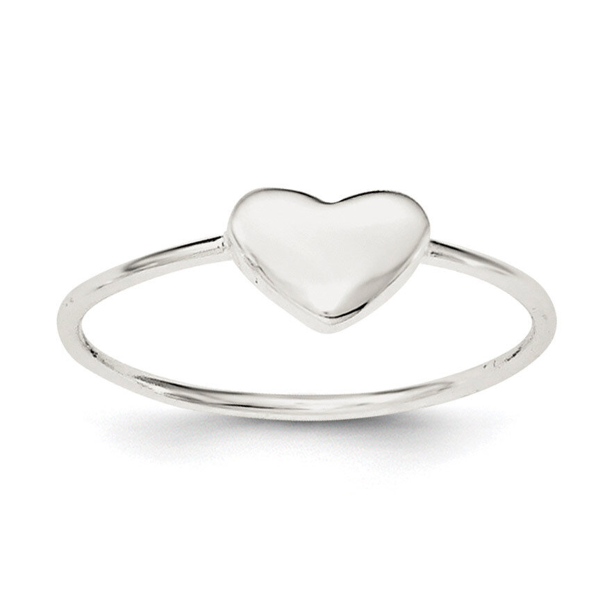 Heart Ring Sterling Silver Polished QR6053, MPN: QR6053, 191101769948