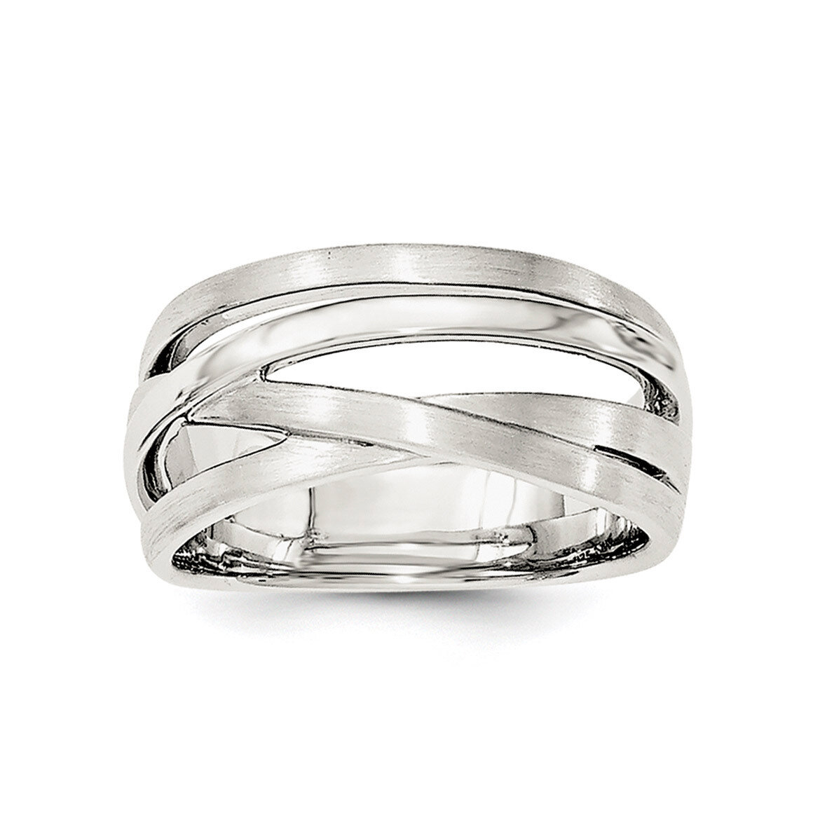 Brushed Ring Sterling Silver QR6063, MPN: QR6063,