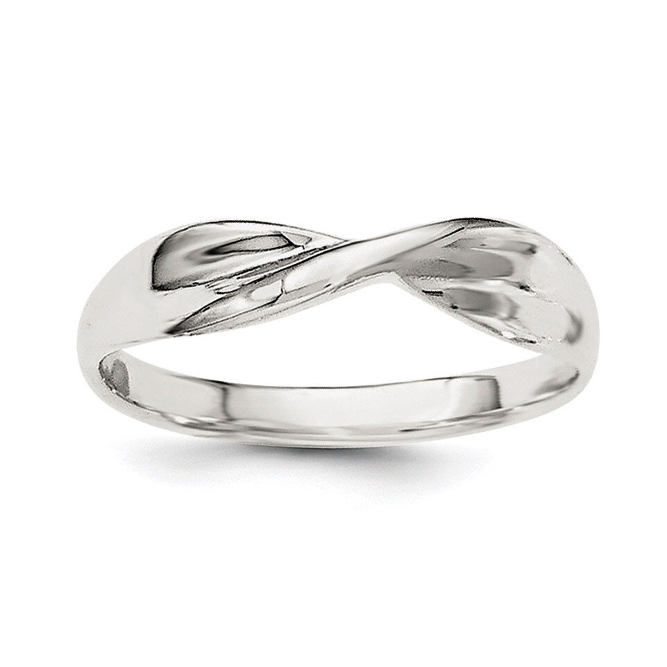Twist Ring Sterling Silver Polished QR6076, MPN: QR6076, 191101784484