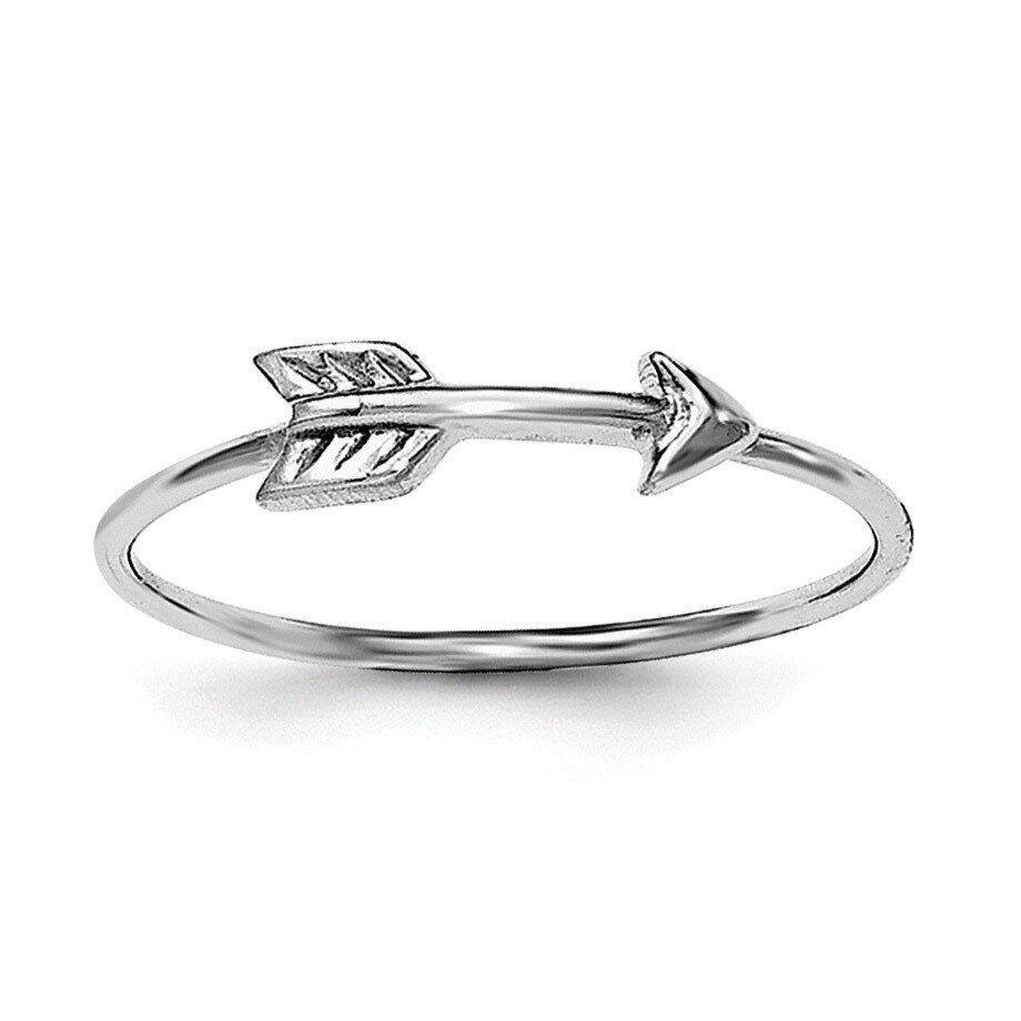 Arrow Ring Sterling Silver Rhodium-plated Polished QR6209, MPN: QR6209, 886774258133