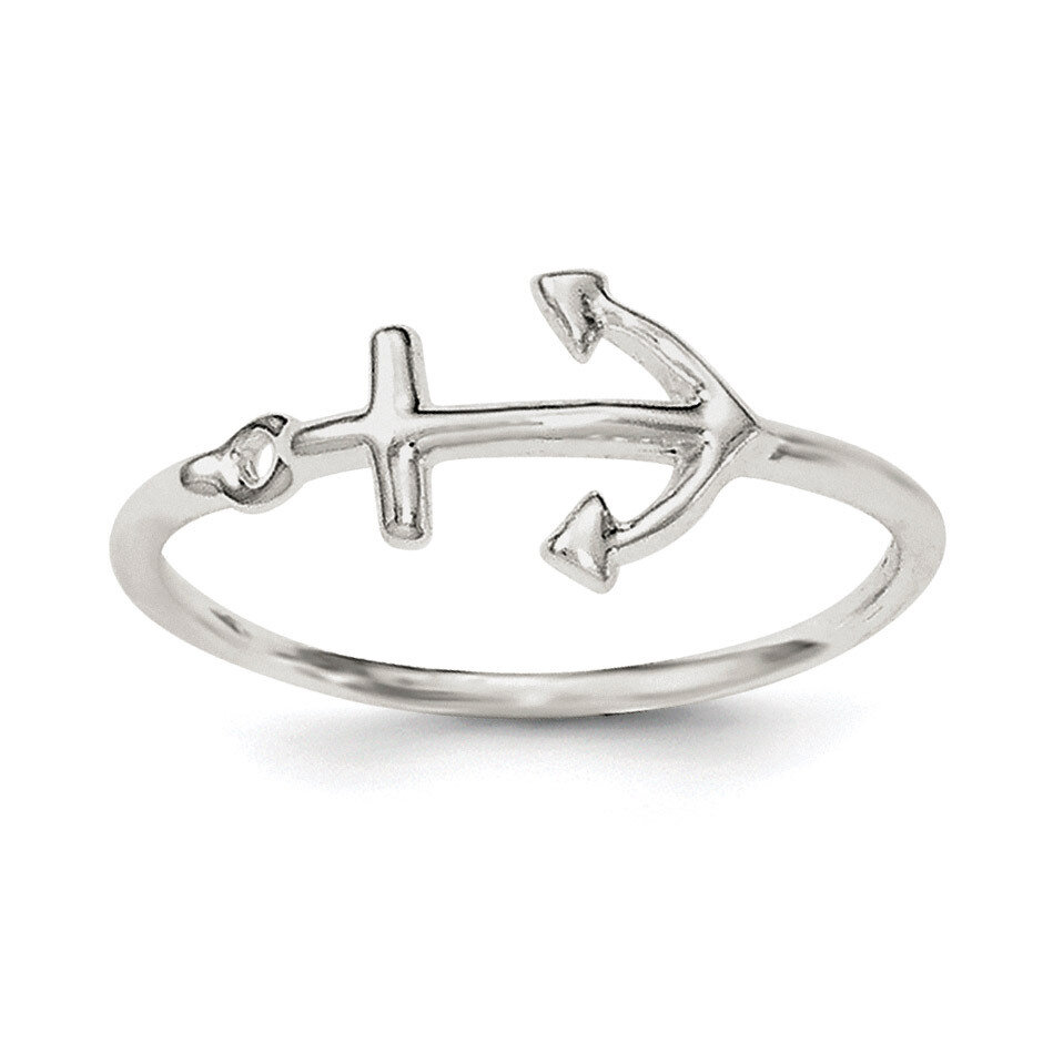Anchor Ring Sterling Silver Polished QR6233, MPN: QR6233, 191101073380