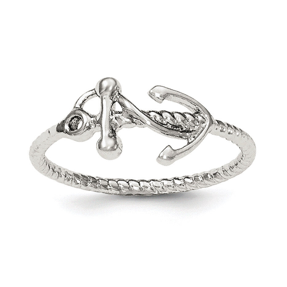 Anchor Ring Sterling Silver Polished QR6234, MPN: QR6234,