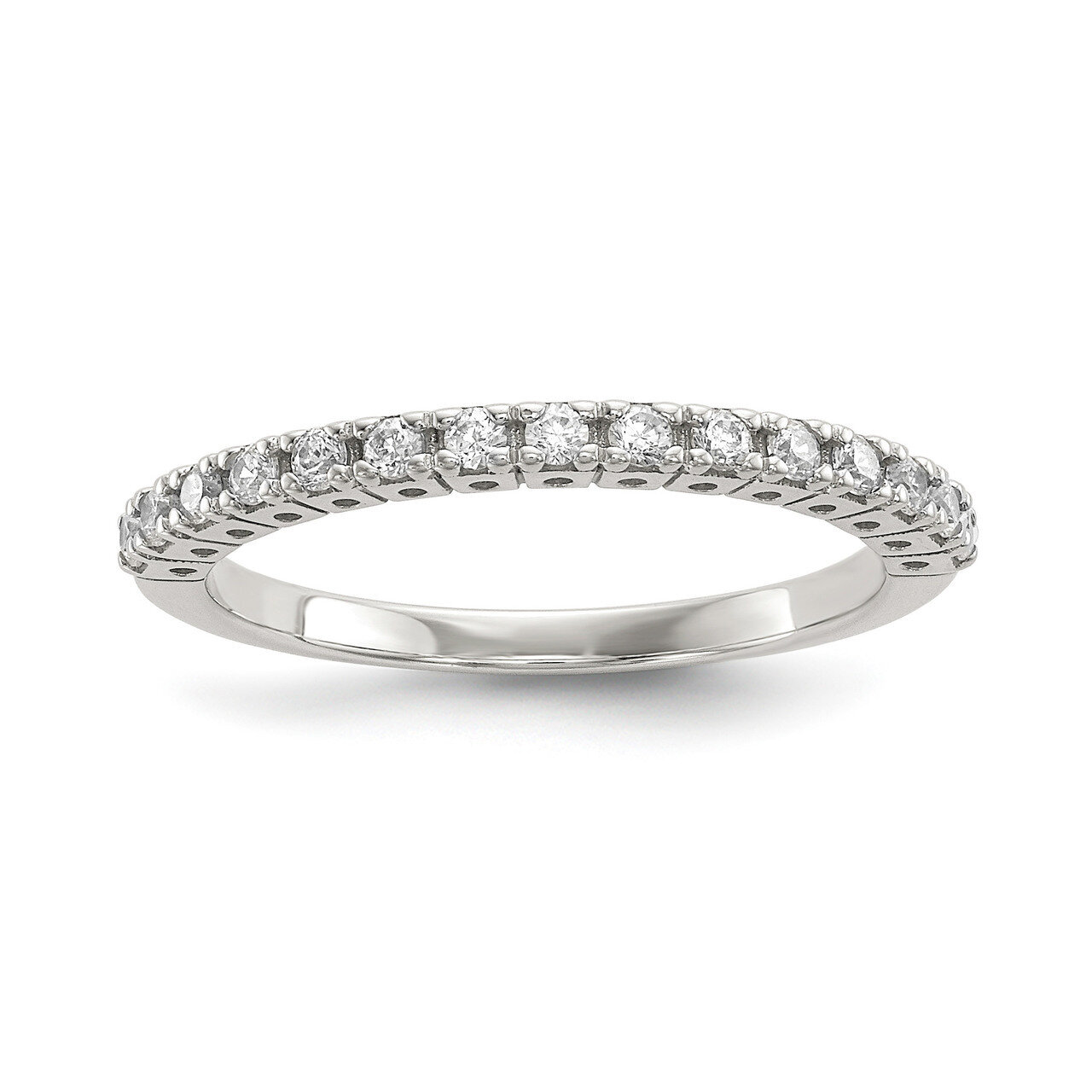 CZ Diamond Ring Sterling Silver QR6622, MPN: QR6622, 886774083551