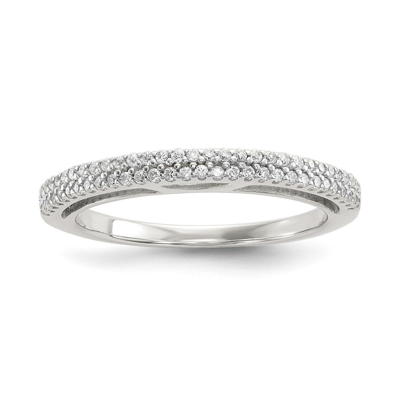 CZ Diamond Ring Sterling Silver QR6623, MPN: QR6623, 883957839165