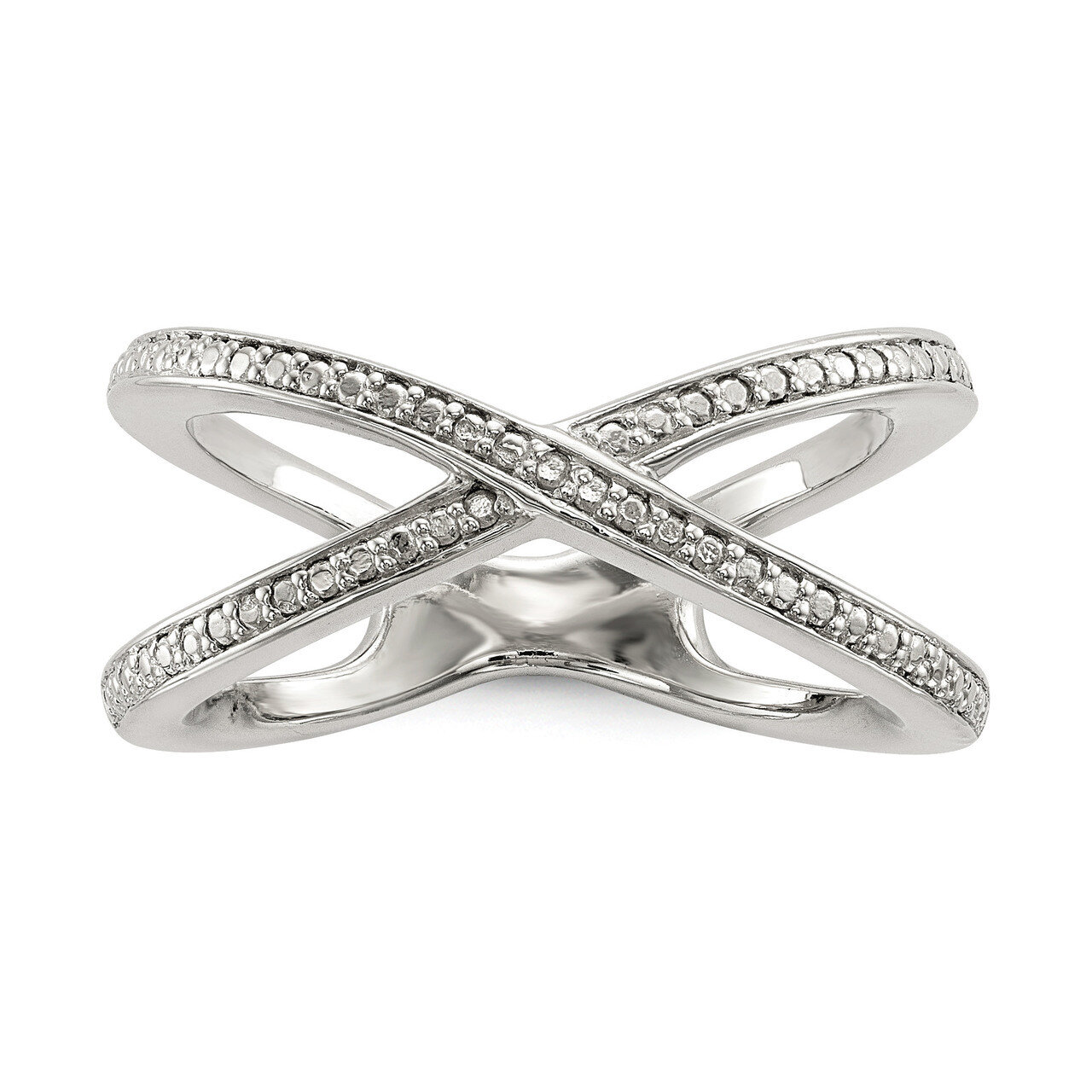 Diamond Accent Ring Sterling Silver QR6674, MPN: QR6674, 191101271694