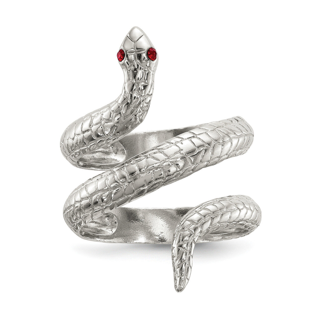 Crystal Snake Ring Sterling Silver QR6698