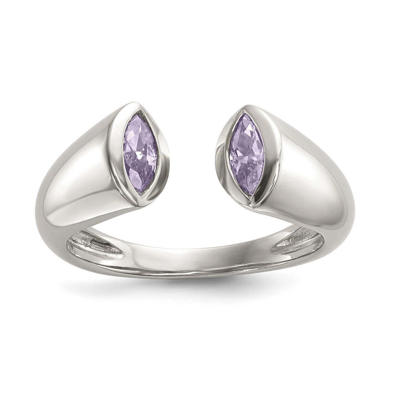 CZ Diamond Ring Sterling Silver QR6767, MPN: QR6767, 883957949291