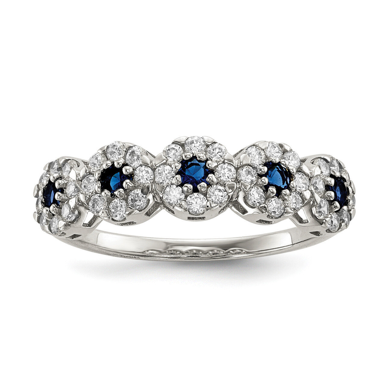 CZ Diamond Ring Sterling Silver QR6774, MPN: QR6774, 883957730097
