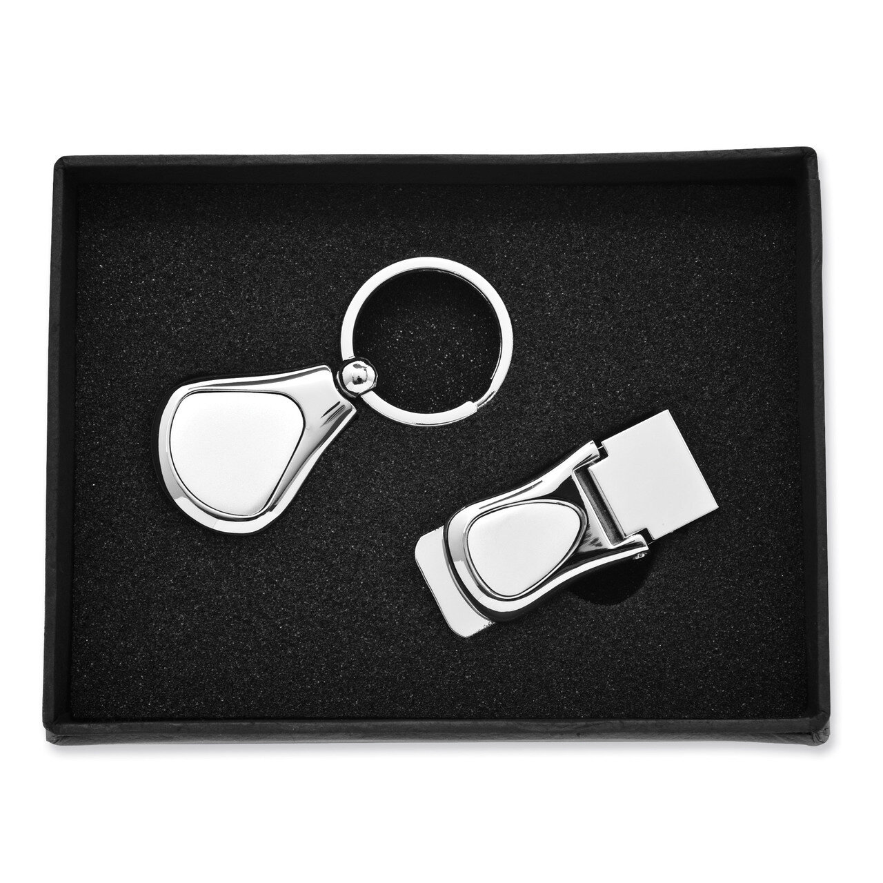 Nickel-plated Key Ring and Money Clip Set GL8808, MPN: GL8808, 788089050528