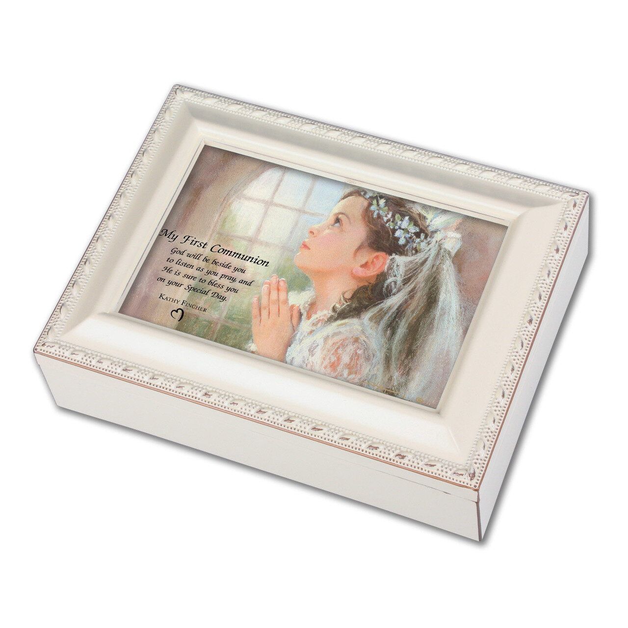 First Communion Girl Ivory Music Box GM11581, MPN: GM11581, 633303135218
