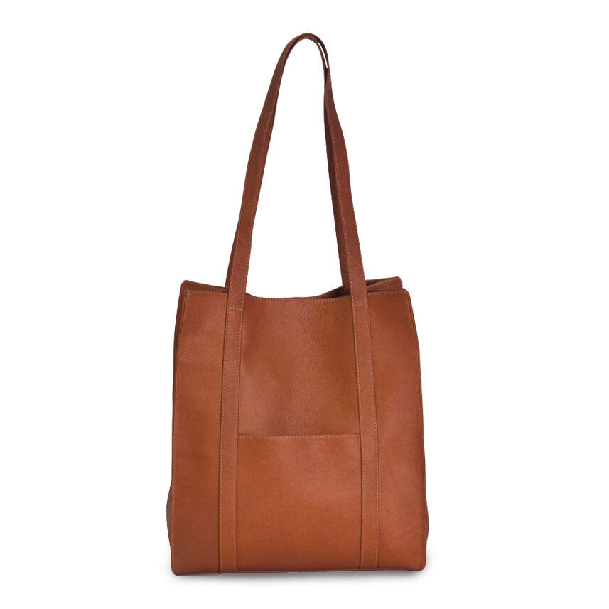 Tan Tote Bag with Front Pocket GM12738