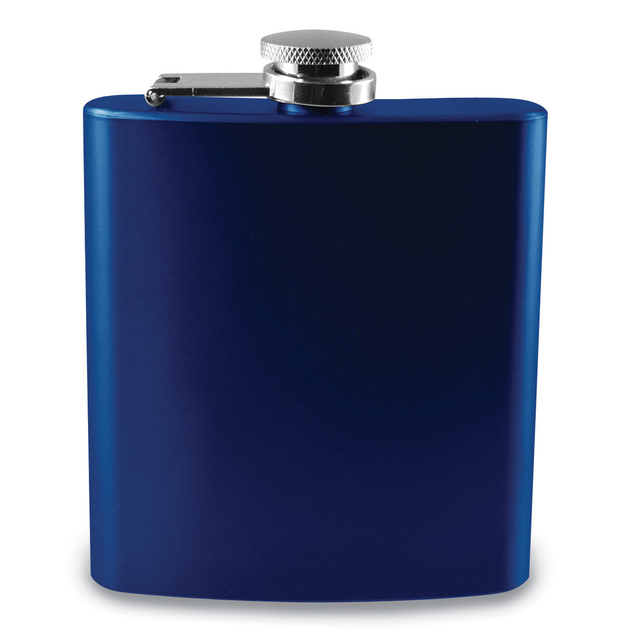 Blue Engravable 6 oz Flask Stainless Steel GM13846
